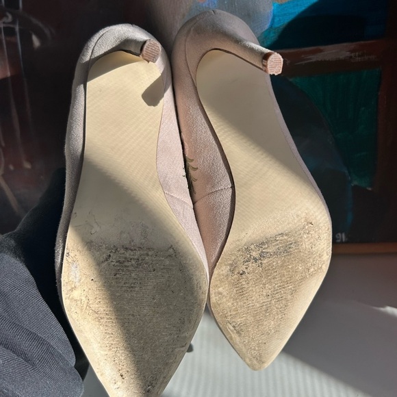 JustFab Floral Embroidered Women's Heels - Cream - Picture 7 of 16